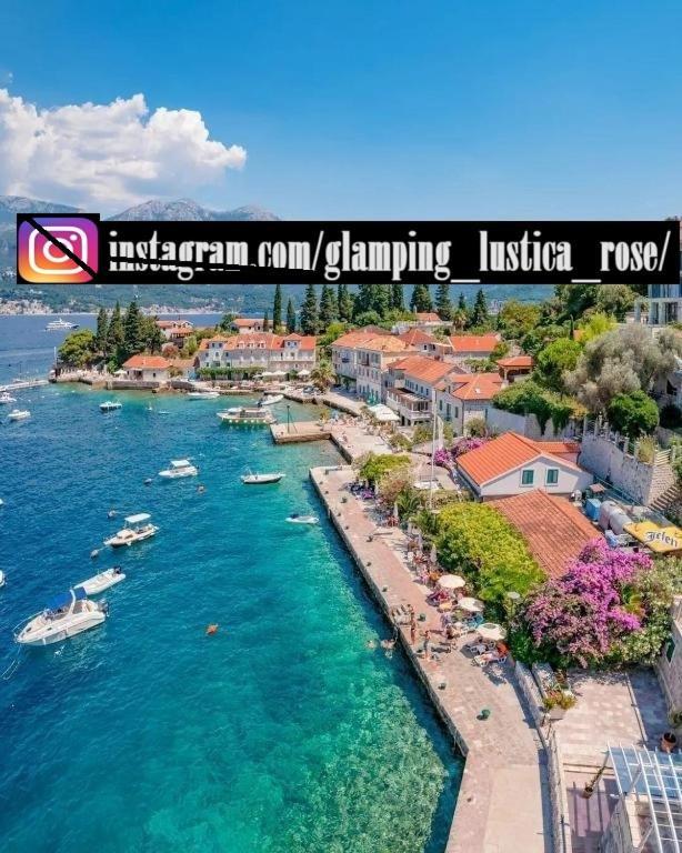 Glamping Peninsula Lustica Rose Villa Тиват Екстериор снимка