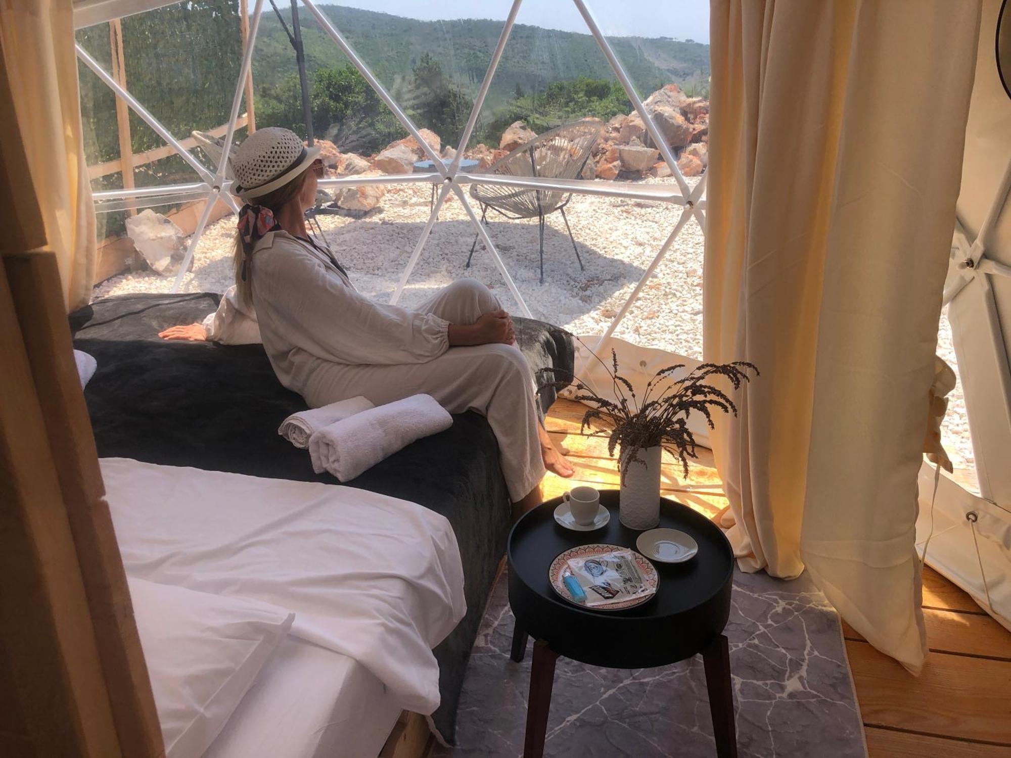 Glamping Peninsula Lustica Rose Villa Тиват Екстериор снимка